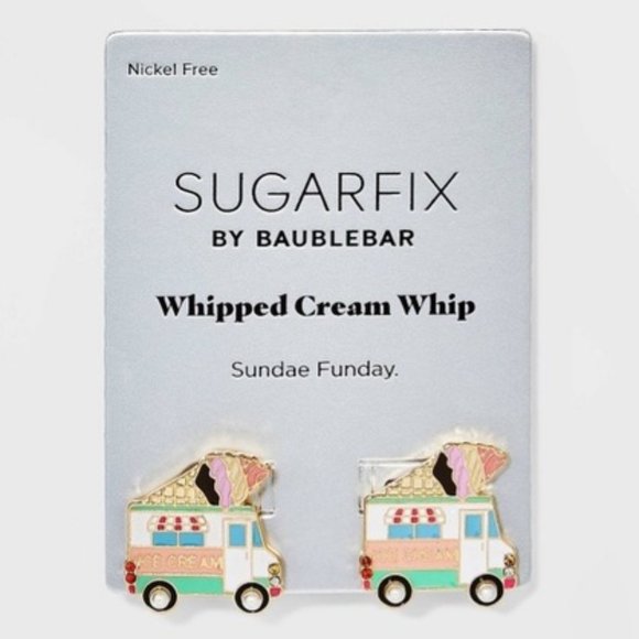BaubleBar Jewelry - SUGARFIX By BaubleBar ‘Whipped Cream Whip’ Ice Cream Truck Earrings